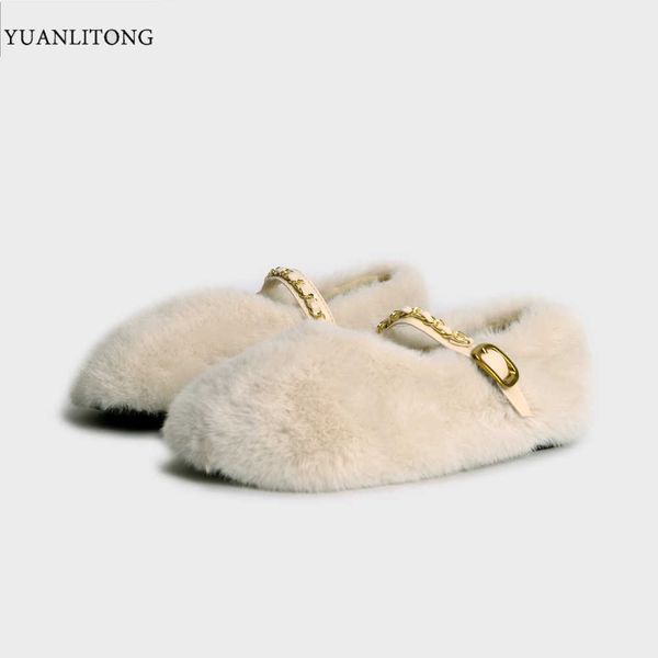 yuanlitong 2021 new winter cotton slippers cover feet, bottom and fluffy wool shoes, women's flat buckle round head shoes for external, Black
yuanlitong 2021 new winter cotton slippers cover feet, bottom and fluffy wool shoes, women's flat buckle round head shoes for external, Black