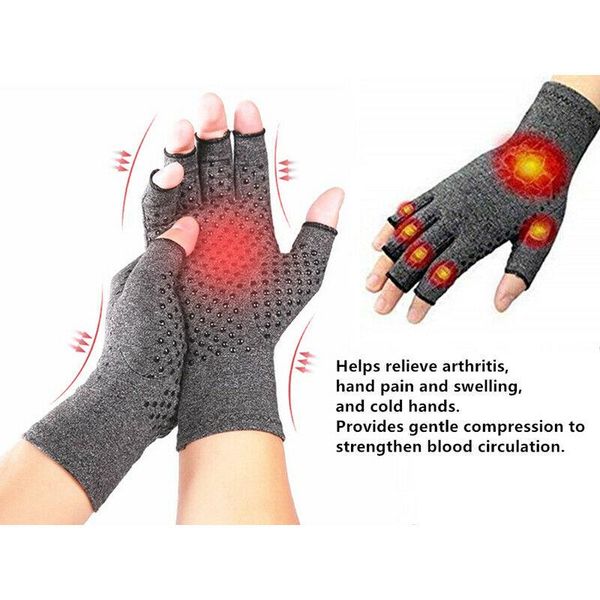 magnetic anti arthritis compression gloves hand support pain relief sprain brace elbow & knee pads, Black;gray
magnetic anti arthritis compression gloves hand support pain relief sprain brace elbow & knee pads, Black;gray