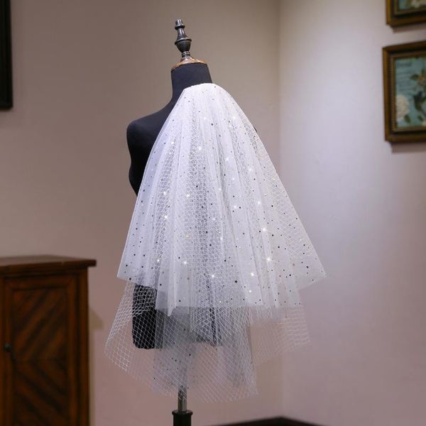 bridal veils white 2 layer sequined short wedding veil with comb mariage bride tiaras velos de novia voile t001, Black
bridal veils white 2 layer sequined short wedding veil with comb mariage bride tiaras velos de novia voile t001, Black
