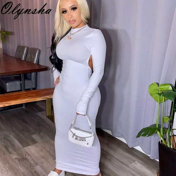 casual dresses open back long sleeve woman dress cotton solid bodycon 2021 autumn streetwear women party outfit black midi, Black;gray
casual dresses open back long sleeve woman dress cotton solid bodycon 2021 autumn streetwear women party outfit black midi, Black;gray
