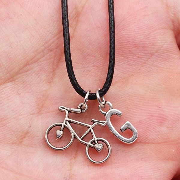 pendant necklaces a-z letter i love bike diy tibetan silver color black leather necklace handmade fashion jewelry for men women gift
pendant necklaces a-z letter i love bike diy tibetan silver color black leather necklace handmade fashion jewelry for men women gift