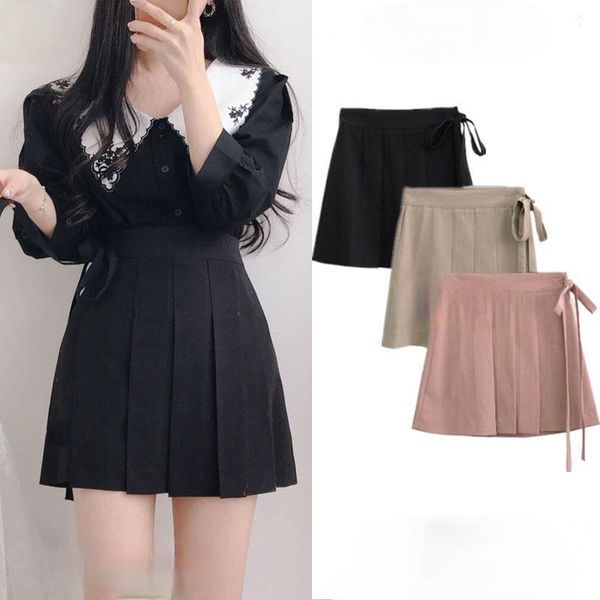 skirts nomikuma high waist lace up pleated skirt women unicolor casual all-match a line mini female 2021 chic faldas mujer, Black
skirts nomikuma high waist lace up pleated skirt women unicolor casual all-match a line mini female 2021 chic faldas mujer, Black