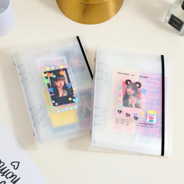 card holders a5 binder storage collect book diy loose-leaf idol po organizer journal diary cover waterproof school stationery, Brown;gray
card holders a5 binder storage collect book diy loose-leaf idol po organizer journal diary cover waterproof school stationery, Brown;gray