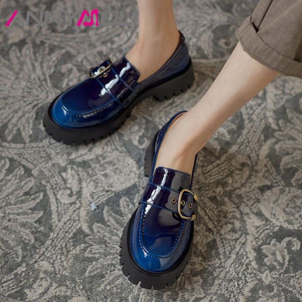 loafers shoes women patent leather platform med heels buckle chunky heel pumps slip on ladies casual footwear spring 40 dress, Black
loafers shoes women patent leather platform med heels buckle chunky heel pumps slip on ladies casual footwear spring 40 dress, Black