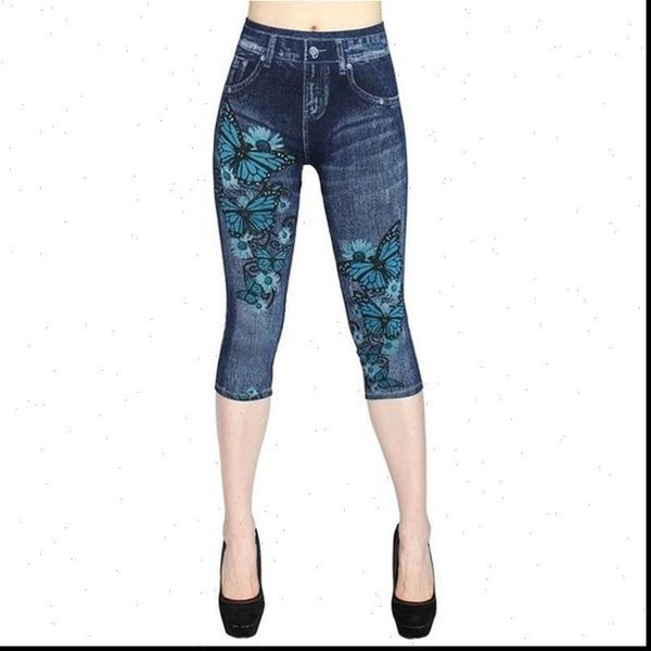 short seamless capri pants women leggings summer breeches fashion printed faux jeans jeggings high waist cropped trousers, Black
short seamless capri pants women leggings summer breeches fashion printed faux jeans jeggings high waist cropped trousers, Black