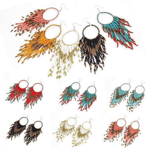 dangle & chandelier bohemian handmade beaded long tassel earrings for women multicolor beads statement ethnic jewelry, Silver
dangle & chandelier bohemian handmade beaded long tassel earrings for women multicolor beads statement ethnic jewelry, Silver