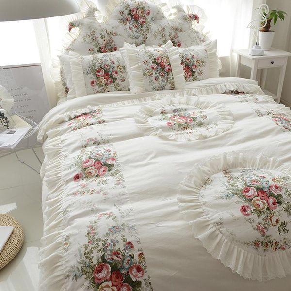 bedding sets cotton princess style lace edge bed skirt duvet cover pillowcase four pieces floral m89
bedding sets cotton princess style lace edge bed skirt duvet cover pillowcase four pieces floral m89