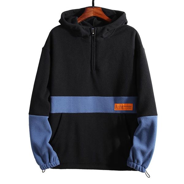 fashion fleece men hoodies warm hip hop casual sweatshirt streetwear mens thick parchwork hoodie pullover harajuku male oversize, Black
fashion fleece men hoodies warm hip hop casual sweatshirt streetwear mens thick parchwork hoodie pullover harajuku male oversize, Black
