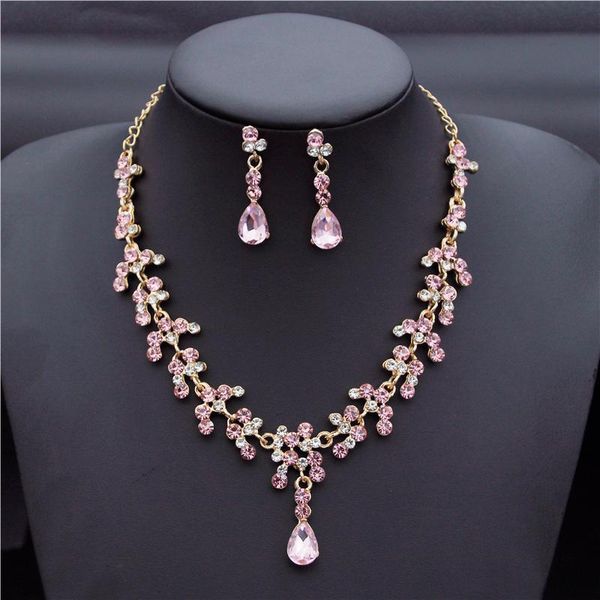 earrings & necklace crystal bridal wedding jewelry sets women gold color rhinestone long set dress accessories bridesmaid, Silver
earrings & necklace crystal bridal wedding jewelry sets women gold color rhinestone long set dress accessories bridesmaid, Silver