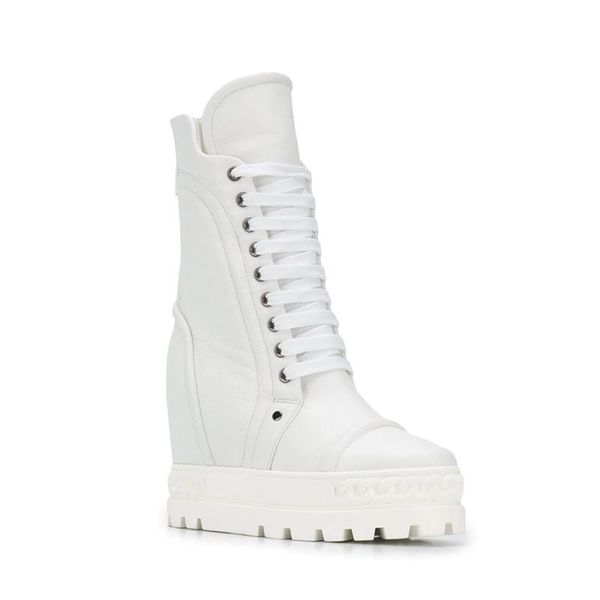 boots design chain platform rubber sole 10cm inner heel lace up leather woman ankle white black color
boots design chain platform rubber sole 10cm inner heel lace up leather woman ankle white black color