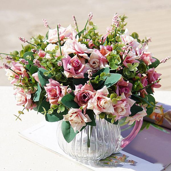 decorative flowers & wreaths 26 cm mini rose 1 bouquet 10flower head artificial silk flower branches fake for decor wedding
decorative flowers & wreaths 26 cm mini rose 1 bouquet 10flower head artificial silk flower branches fake for decor wedding
