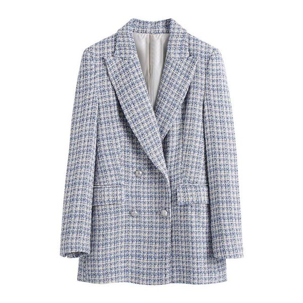 women's suits & blazers evfer office lady autumn spring casual plaid print slim long womens 2021 fashion double breasted blue jackets o, White;black
women's suits & blazers evfer office lady autumn spring casual plaid print slim long womens 2021 fashion double breasted blue jackets o, White;black