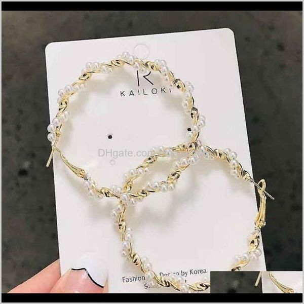 & hie drop delivery 2021 jewelry pearl hoop large measle circle round earrings simple classic for women fashion bdsc2, Golden;silver
& hie drop delivery 2021 jewelry pearl hoop large measle circle round earrings simple classic for women fashion bdsc2, Golden;silver