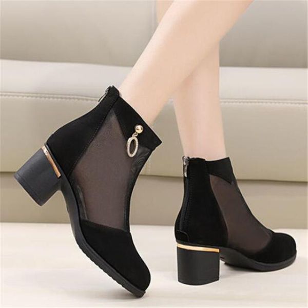 boots summer mesh cool ankle female closed toe sandals square heels single shoes women 2021 spring autumn gauze pumps mujer, Black
boots summer mesh cool ankle female closed toe sandals square heels single shoes women 2021 spring autumn gauze pumps mujer, Black