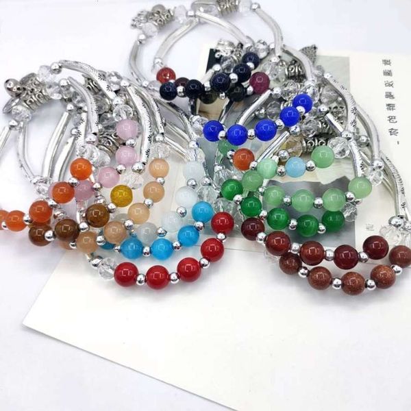hand catenary miao imitation silver bracelet cat's eye stone 8mm bead bracelet women's scenic area ethnic jewelry, Golden;silver
hand catenary miao imitation silver bracelet cat's eye stone 8mm bead bracelet women's scenic area ethnic jewelry, Golden;silver