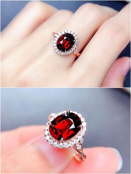 cluster rings 18k rose gold color red crystal ruby garnet zircon diamonds gemstones for women chic fine jewelry trendy bague gifts, Golden;silver
cluster rings 18k rose gold color red crystal ruby garnet zircon diamonds gemstones for women chic fine jewelry trendy bague gifts, Golden;silver