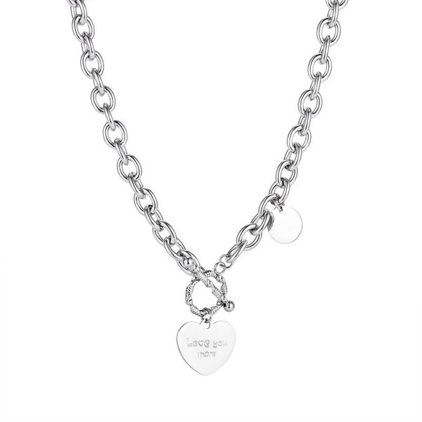 wholesale 2021 fashion brand necklace women's love buckle wedding party jewelry gift, Silver
wholesale 2021 fashion brand necklace women's love buckle wedding party jewelry gift, Silver