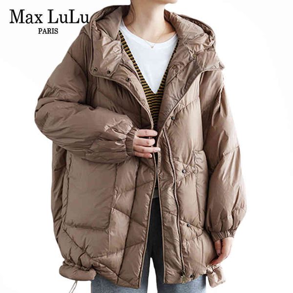 max lulu style korean khaki zipper hooded warm 2021 casual loose white duck down et harajuku women's smooth coat, Black
max lulu style korean khaki zipper hooded warm 2021 casual loose white duck down et harajuku women's smooth coat, Black