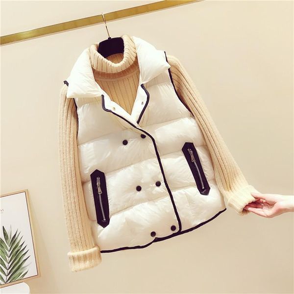 women's vests waistcoat women 2021 sleeveless jacket clothing short slim thickening warm vest female jackets black white
women's vests waistcoat women 2021 sleeveless jacket clothing short slim thickening warm vest female jackets black white