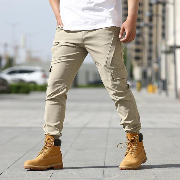 men's pants cargo men streetwear elastic waist casual trousers mens ankle length jogger, Black
men's pants cargo men streetwear elastic waist casual trousers mens ankle length jogger, Black