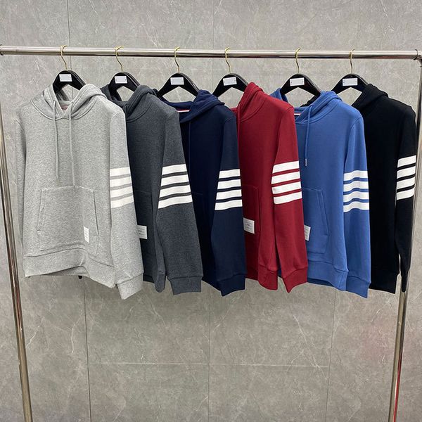 autumn winter 2020 tb classic four bar hooded yarn dyed sweater men's and women's comfortable cotton jacket, Black
autumn winter 2020 tb classic four bar hooded yarn dyed sweater men's and women's comfortable cotton jacket, Black