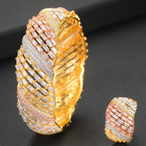 earrings & necklace 2pcs big noble luxury bracelets/ring jewelry sets for women branch cz geometric bridal african wedding, Silver
earrings & necklace 2pcs big noble luxury bracelets/ring jewelry sets for women branch cz geometric bridal african wedding, Silver