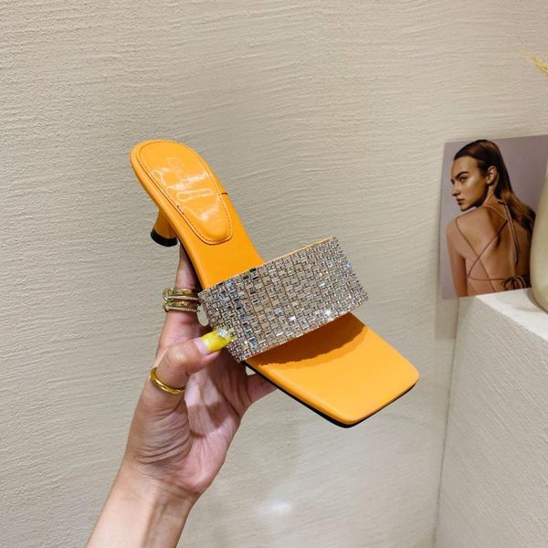 dazzling checkered rhinestone women sandals cut-out thin high heels slippers crystal candy color square toe sandalias mujer, Black
dazzling checkered rhinestone women sandals cut-out thin high heels slippers crystal candy color square toe sandalias mujer, Black
