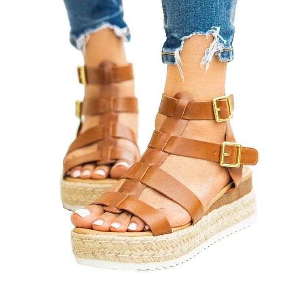 dress shoes summer women wedges beach sandals open toe platform ladies espadrille gladiator buckle strap sandalias mujer, Black
dress shoes summer women wedges beach sandals open toe platform ladies espadrille gladiator buckle strap sandalias mujer, Black