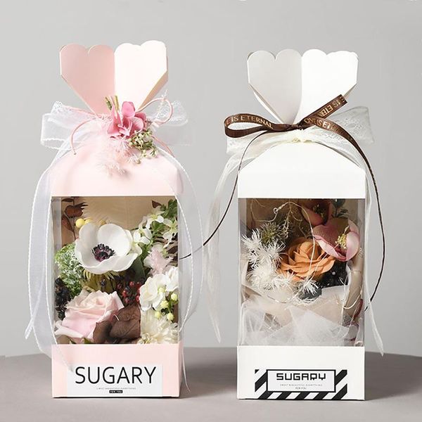 flower packing boxes window transparant square shape portable gift paper bags wrap
flower packing boxes window transparant square shape portable gift paper bags wrap