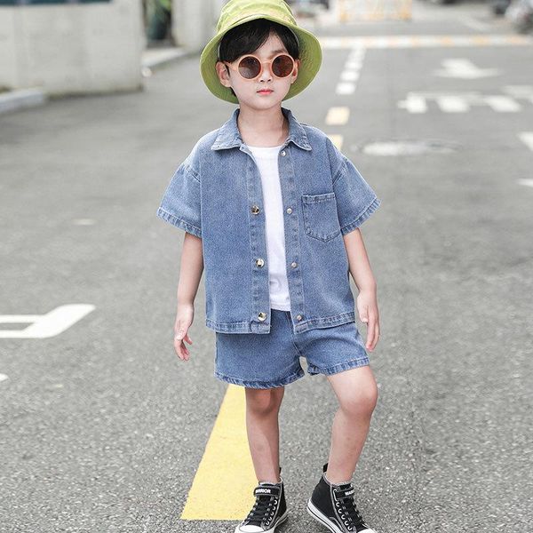 clothing sets children fashion solid color casual outfit kids boys denim short sleeve shirt coat + five points jeans 2pcs set 10 11 12 13 14, White
clothing sets children fashion solid color casual outfit kids boys denim short sleeve shirt coat + five points jeans 2pcs set 10 11 12 13 14, White