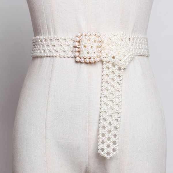 dvacaman new fashion 2019 design man-made white pearl woven hollow out long wide belt square pin buckle girdle women accessories, Silver
dvacaman new fashion 2019 design man-made white pearl woven hollow out long wide belt square pin buckle girdle women accessories, Silver
