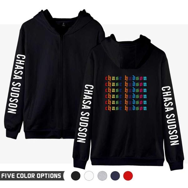 men's hoodies & sweatshirts chase hudson merch zip up women/men huddy gang streetwear hip hop long sleeve fleece hooded zipper jacket, Black
men's hoodies & sweatshirts chase hudson merch zip up women/men huddy gang streetwear hip hop long sleeve fleece hooded zipper jacket, Black