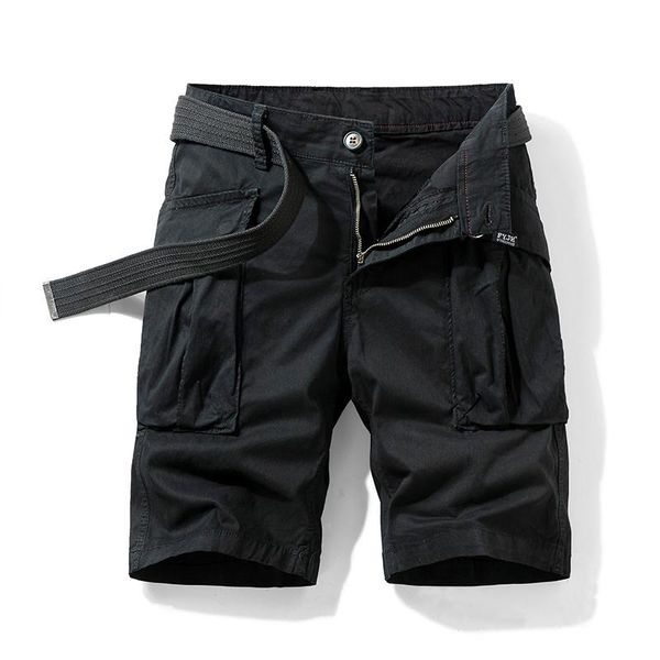 men's shorts 2021 summer jogger casual khaki clothing cotton loose multi-pocket beach cargo men, White;black
men's shorts 2021 summer jogger casual khaki clothing cotton loose multi-pocket beach cargo men, White;black
