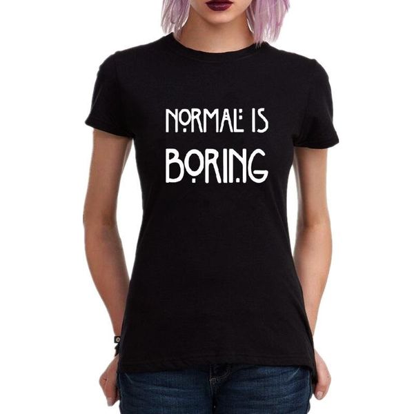 women's t-shirt normal is boring harajuku t shirt women funny letter print tee white and black short sleeve big size camisetas mujer
women's t-shirt normal is boring harajuku t shirt women funny letter print tee white and black short sleeve big size camisetas mujer