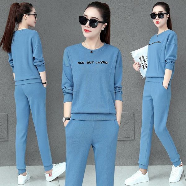 women's two piece pants fashion loose set sports long sleeved sweater solid color trousers design clothes yellow blue green red, White
women's two piece pants fashion loose set sports long sleeved sweater solid color trousers design clothes yellow blue green red, White