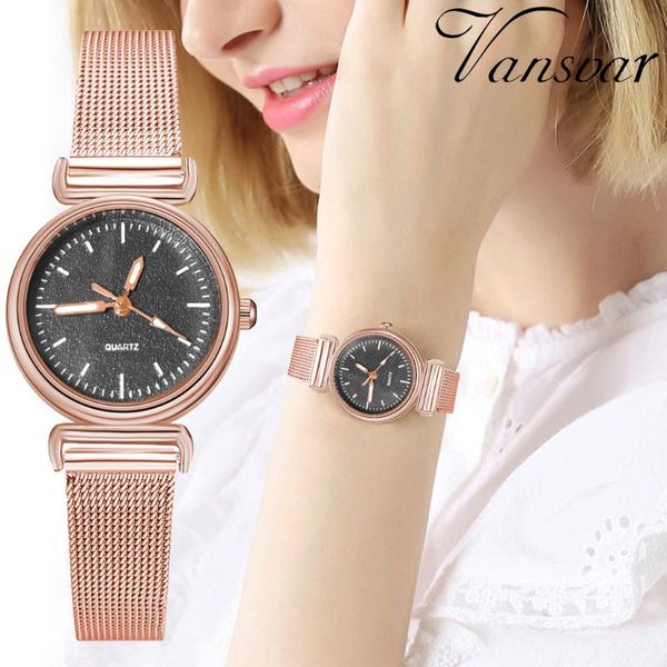 wristwatches vansvar women's casual quartz mesh band watch frosted dial analog wrist, Slivery;brown
wristwatches vansvar women's casual quartz mesh band watch frosted dial analog wrist, Slivery;brown