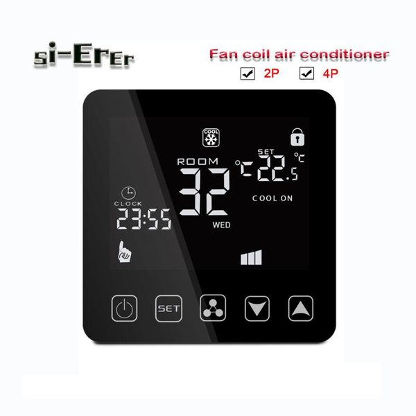 smart home control 220v programmable air conditioner thermostat-2p 4pheating and cooling controller,black / white gold panel optional
smart home control 220v programmable air conditioner thermostat-2p 4pheating and cooling controller,black / white gold panel optional