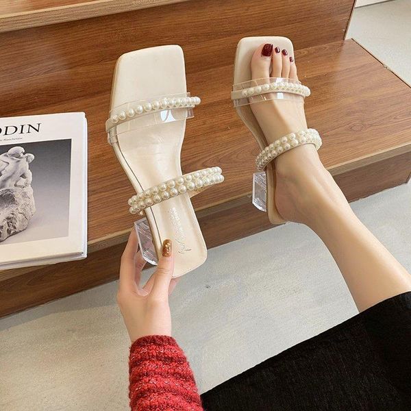 pearl high heels sandals women fashion shoes buckle strap clear heel square toe zapatos de mujer tacon pumps sapatos feminino 39 dress, Black
pearl high heels sandals women fashion shoes buckle strap clear heel square toe zapatos de mujer tacon pumps sapatos feminino 39 dress, Black