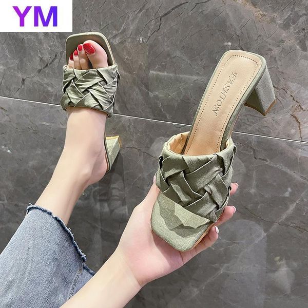 sandals luxury slides women high heels mules fetish chunky individual weave leisure office ladies prom women's shoes 35-40, Black
sandals luxury slides women high heels mules fetish chunky individual weave leisure office ladies prom women's shoes 35-40, Black