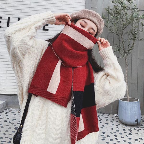 style cashmere knitted scarf for women in autumn and winter 2021 fashionable, thick warm with a shawl couple's scarves, Blue;gray
style cashmere knitted scarf for women in autumn and winter 2021 fashionable, thick warm with a shawl couple's scarves, Blue;gray