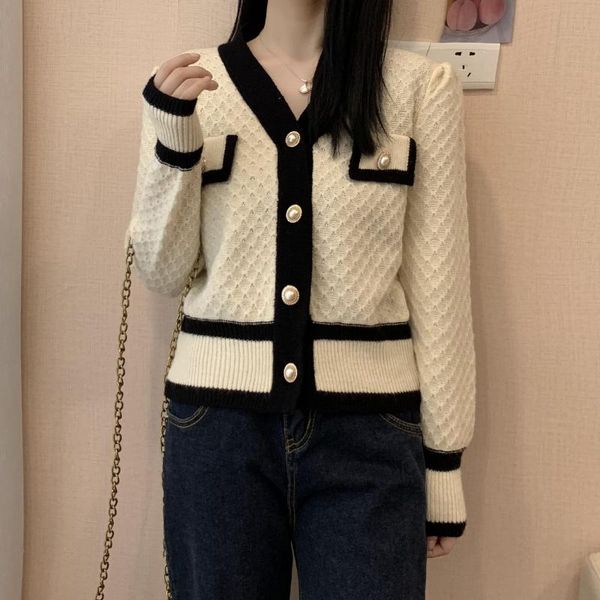 women's knits & tees sweater coat women early autumn 2021 korean vintage slim jumper outwear japanese single breasted loose knit cardig, White
women's knits & tees sweater coat women early autumn 2021 korean vintage slim jumper outwear japanese single breasted loose knit cardig, White