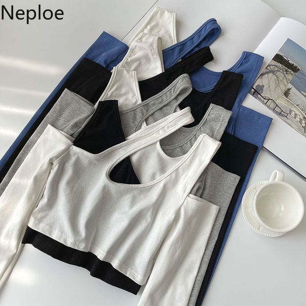 neploe t-shirt women spring patchwork off shoulder tees long sleeve casual ladies crop fake two piece basic shirt 210422, White
neploe t-shirt women spring patchwork off shoulder tees long sleeve casual ladies crop fake two piece basic shirt 210422, White