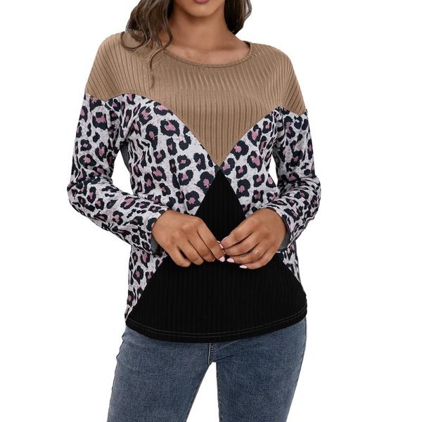 women's sweaters leopard print stitching sweatshirts color block crew neck pullover long sleeve casual loose knit, White;black
women's sweaters leopard print stitching sweatshirts color block crew neck pullover long sleeve casual loose knit, White;black