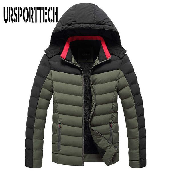 ursporttech winter men's jacket hooded parkas casual thick warm waterproof jackets coats men autumn outwear windproof 210528, Black
ursporttech winter men's jacket hooded parkas casual thick warm waterproof jackets coats men autumn outwear windproof 210528, Black