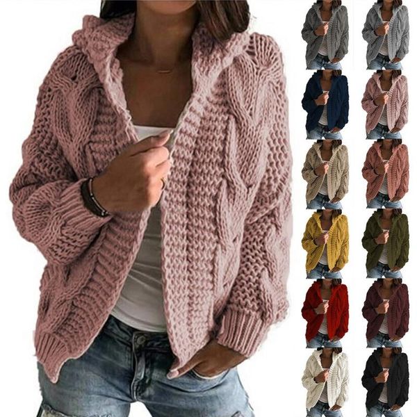 women's knits & tees oeak women cardigan winter cashmere sweater long sleeve hoodied woman's cardigans 2021 knit jumpers pull femm, White
women's knits & tees oeak women cardigan winter cashmere sweater long sleeve hoodied woman's cardigans 2021 knit jumpers pull femm, White