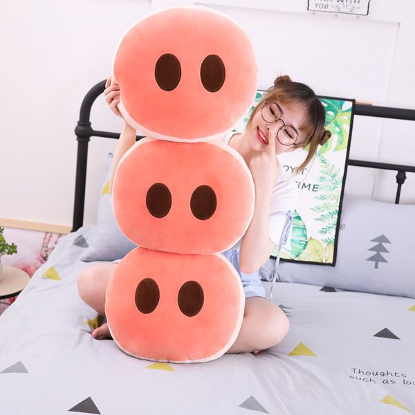 creative pig nose pillow ultra soft squishy animal round cushion emboridered two holes props cushion sofa bed decor 40*38cm
creative pig nose pillow ultra soft squishy animal round cushion emboridered two holes props cushion sofa bed decor 40*38cm