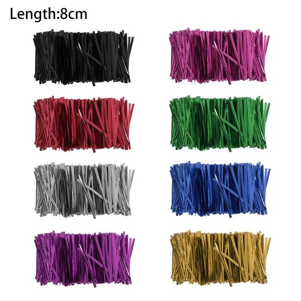 800pcs multicolor wire metallic twist ties for candy bag baking packaging cello bags ligation lollipop dessert sealing tie gift wrap
800pcs multicolor wire metallic twist ties for candy bag baking packaging cello bags ligation lollipop dessert sealing tie gift wrap
