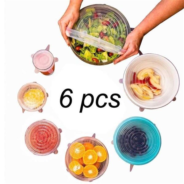 food savers & storage containers 6pcs/set fresh keeping silicone lids durable reusable save cover heat resisting fits all sizes and shapes o
food savers & storage containers 6pcs/set fresh keeping silicone lids durable reusable save cover heat resisting fits all sizes and shapes o