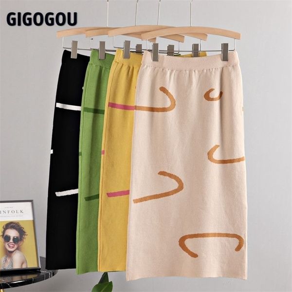 gigogou women knit geomatric sweater skirts autumn winter bodycon split up long woman maxi knitted midi femme 211109, Black
gigogou women knit geomatric sweater skirts autumn winter bodycon split up long woman maxi knitted midi femme 211109, Black