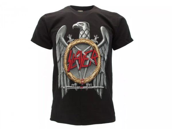 t shirt slayer man woman black short sleeve cotton original rock official, White;black
t shirt slayer man woman black short sleeve cotton original rock official, White;black